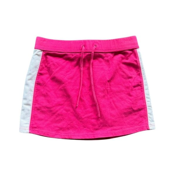Y2K Express Pink Striped Cotton Mini Skirt size Small - Picture 2 of 6
